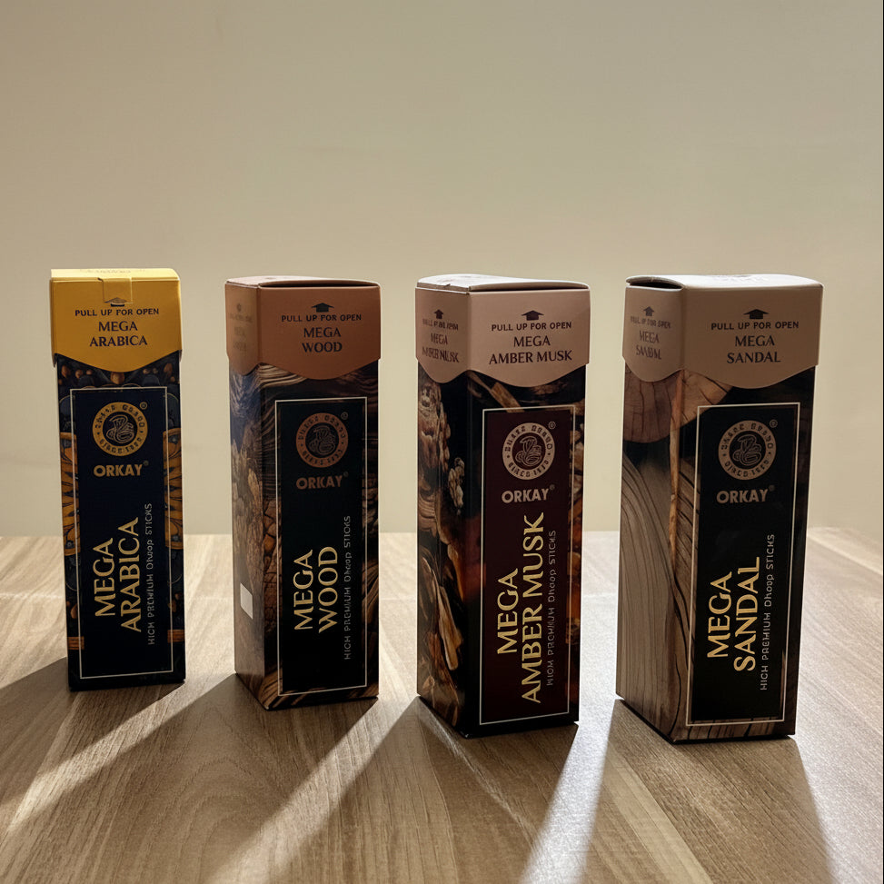 Combo of 4 Orkay Mega Dhoop Sticks(4*10 Sticks)
