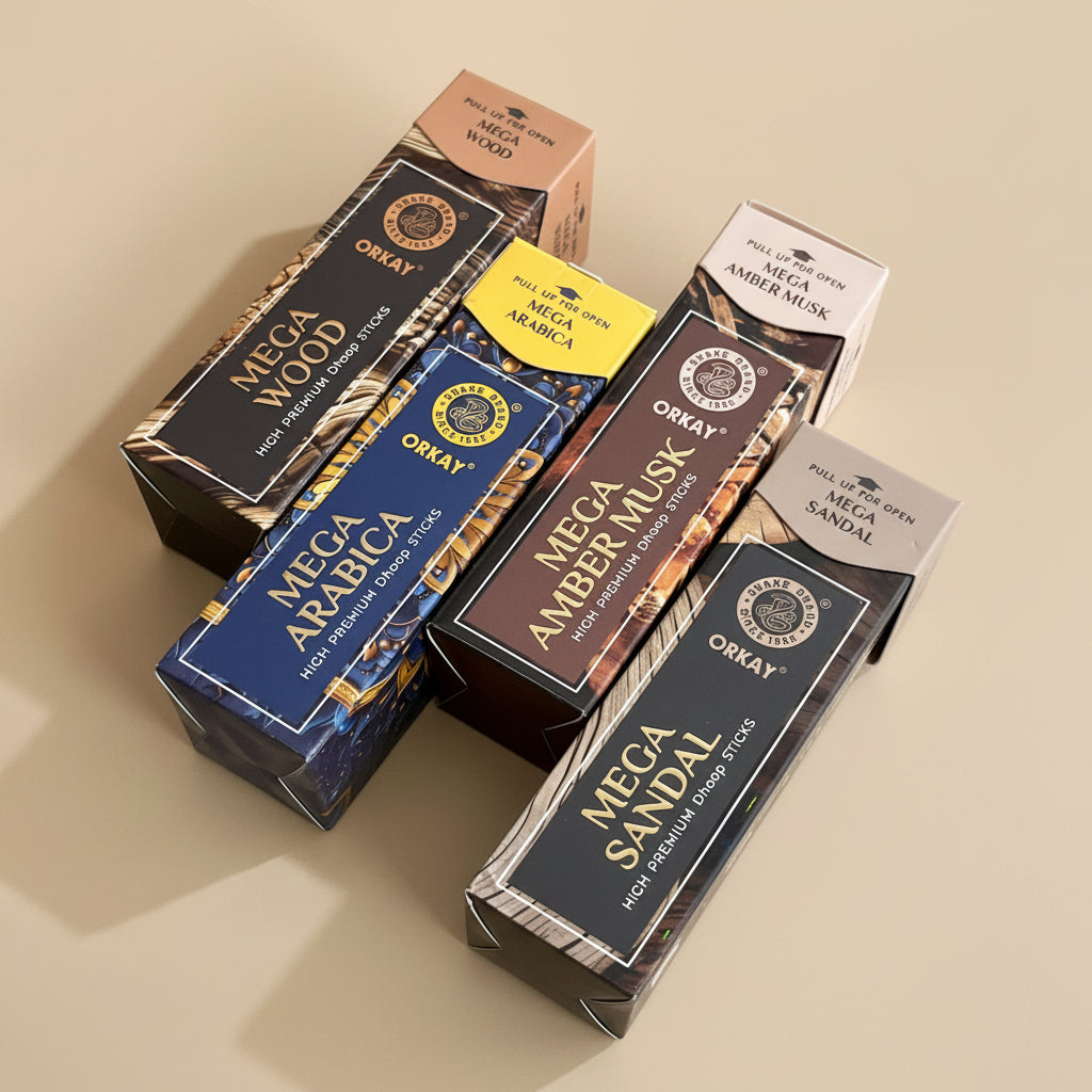 Combo of 4 Orkay Mega Dhoop Sticks(4*10 Sticks)