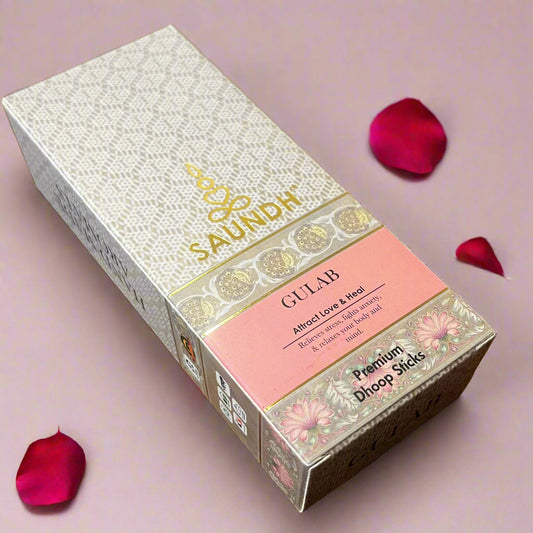 SAUNDH Gulab Luxury Dhoop Sticks (50gm)