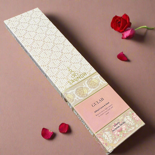 Saundh GULAB  luxury incense sticks( 15 Sticks )