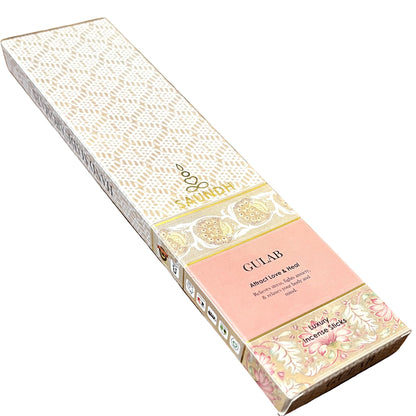 Saundh GULAB  luxury incense sticks( 15 Sticks )
