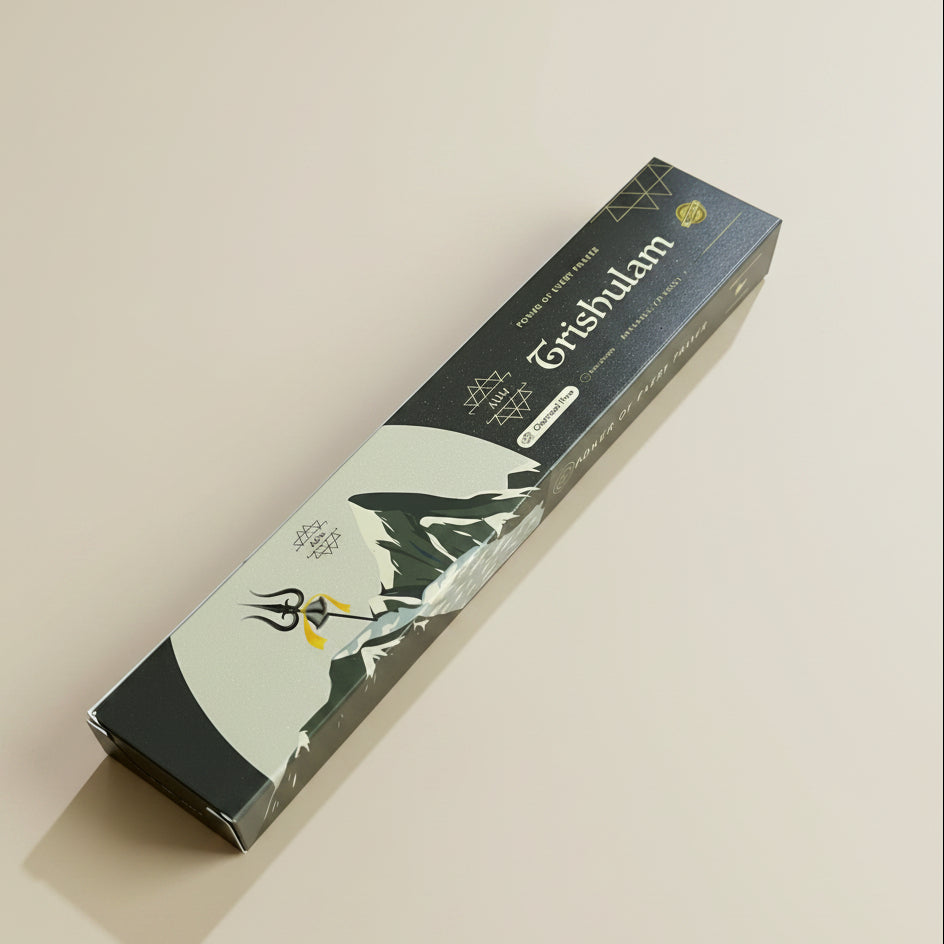 Aum Trishulam Natural Incense Sticks(12 Sticks)