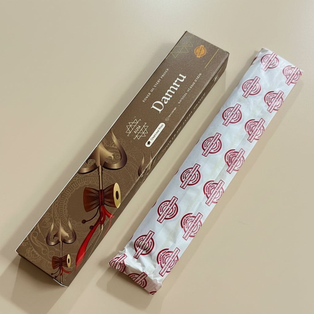 Aum Damru Natural Incense Sticks(12 Sticks)