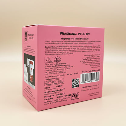 IRIS Fragrance Plug On ROYAL ROSE Reed Diffuser (100gm)