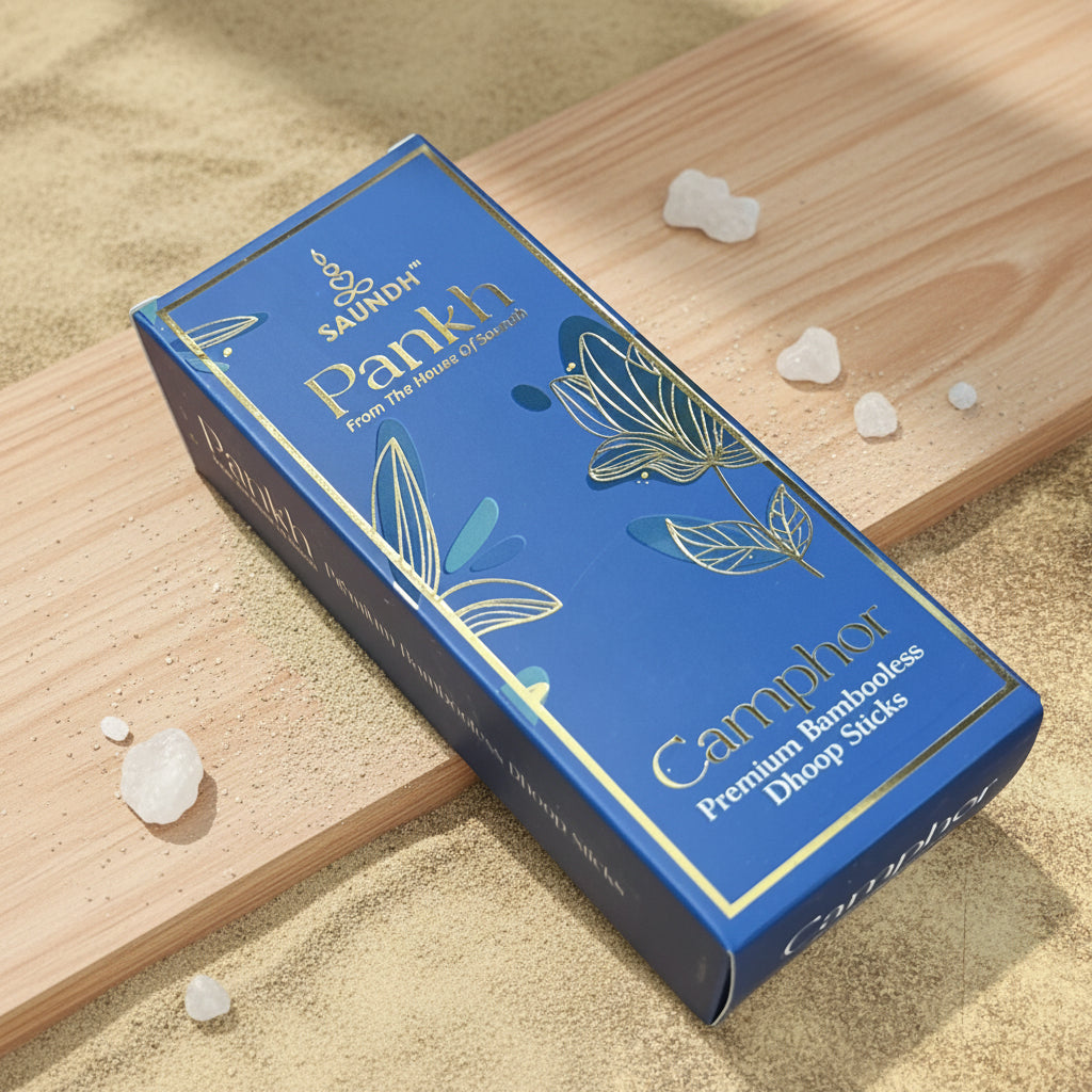 Saundh Pankh CAMPHOR Premium Bambooless Dhoop Sticks(80 gm)