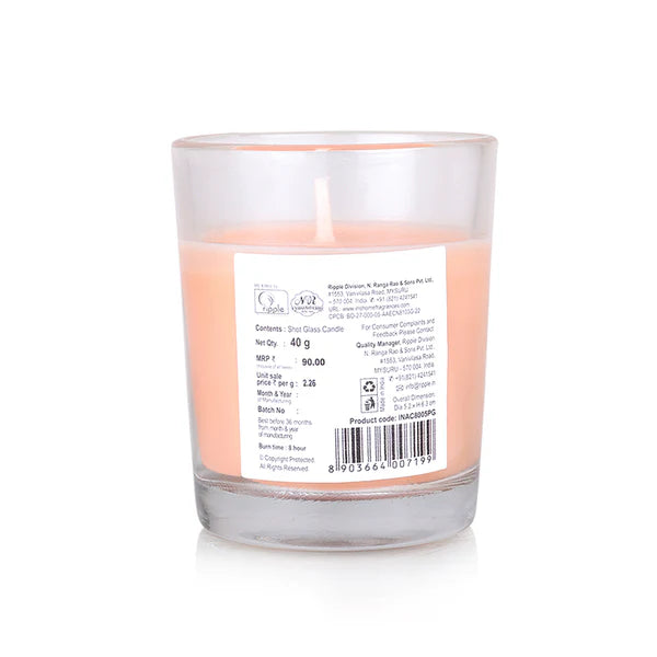 IRIS PEACH POMEGRANATE Shot Glass Candle (40gm)