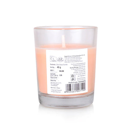 IRIS PEACH POMEGRANATE Shot Glass Candle (40gm)