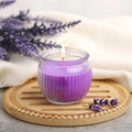 Iris RIBBED JAR CANDLE - LAVENDER