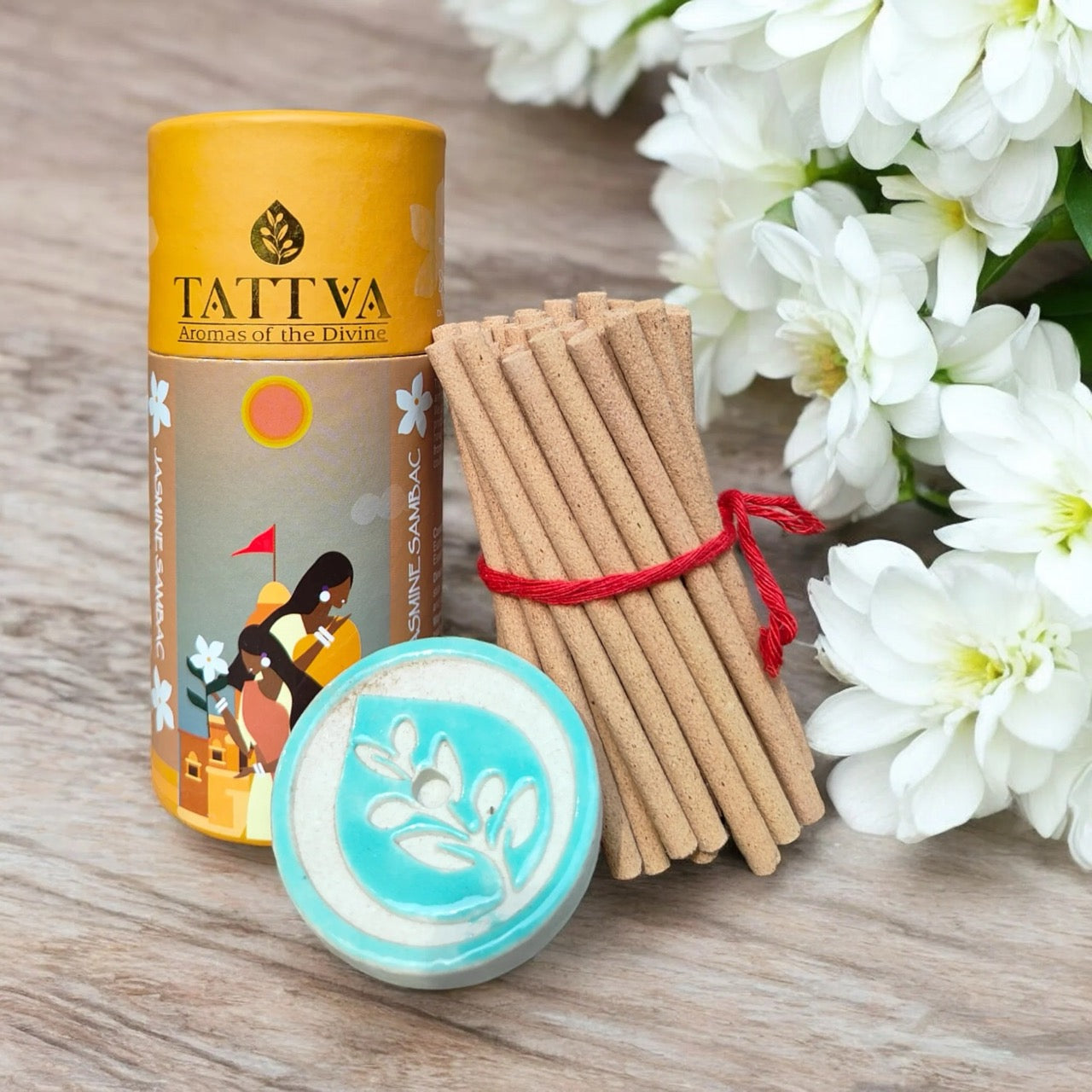 Tattva JASMINE SUNBAC Dhoop Sticks (40 Sticks)