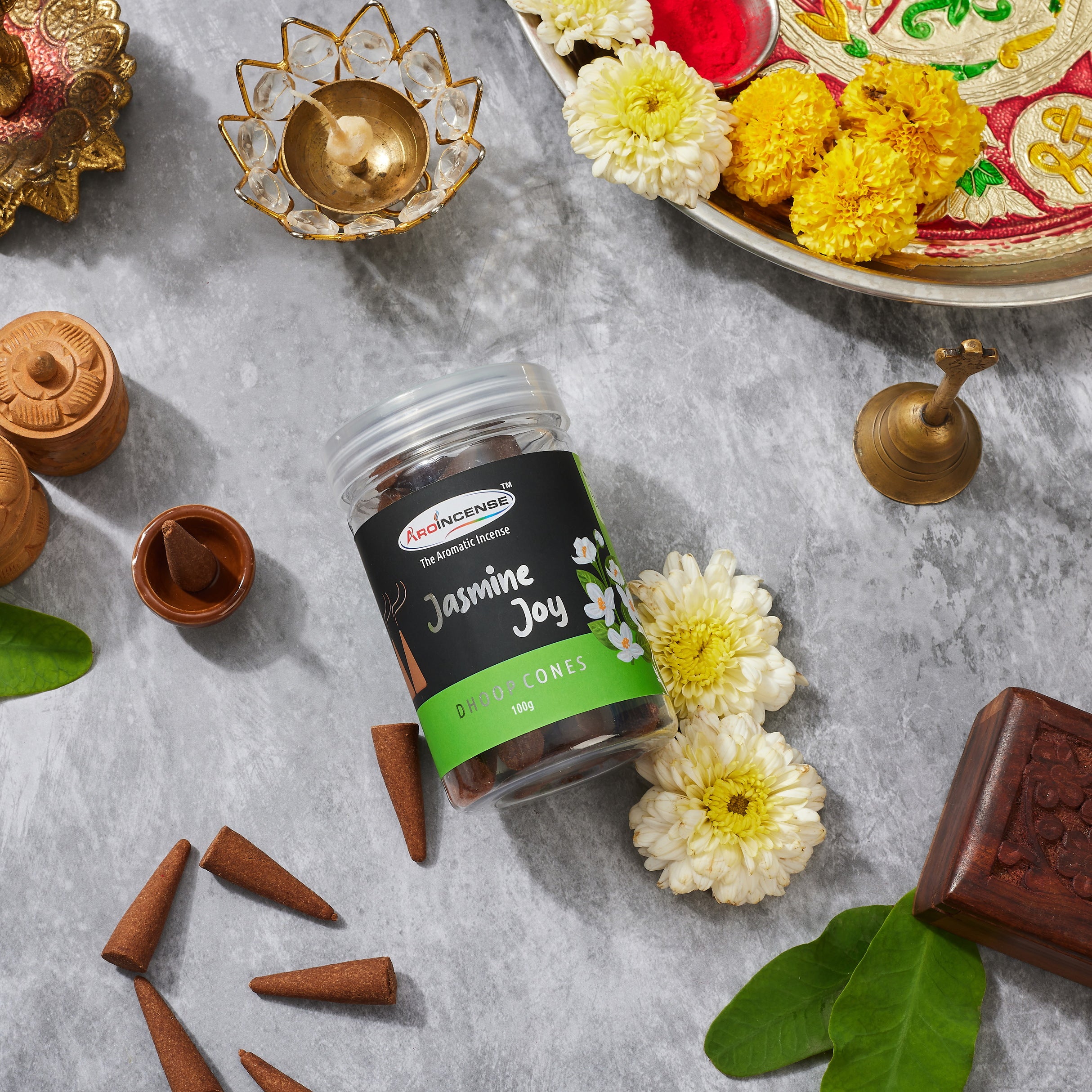 Aroincense Jasmine Joy Dhoop Cones
