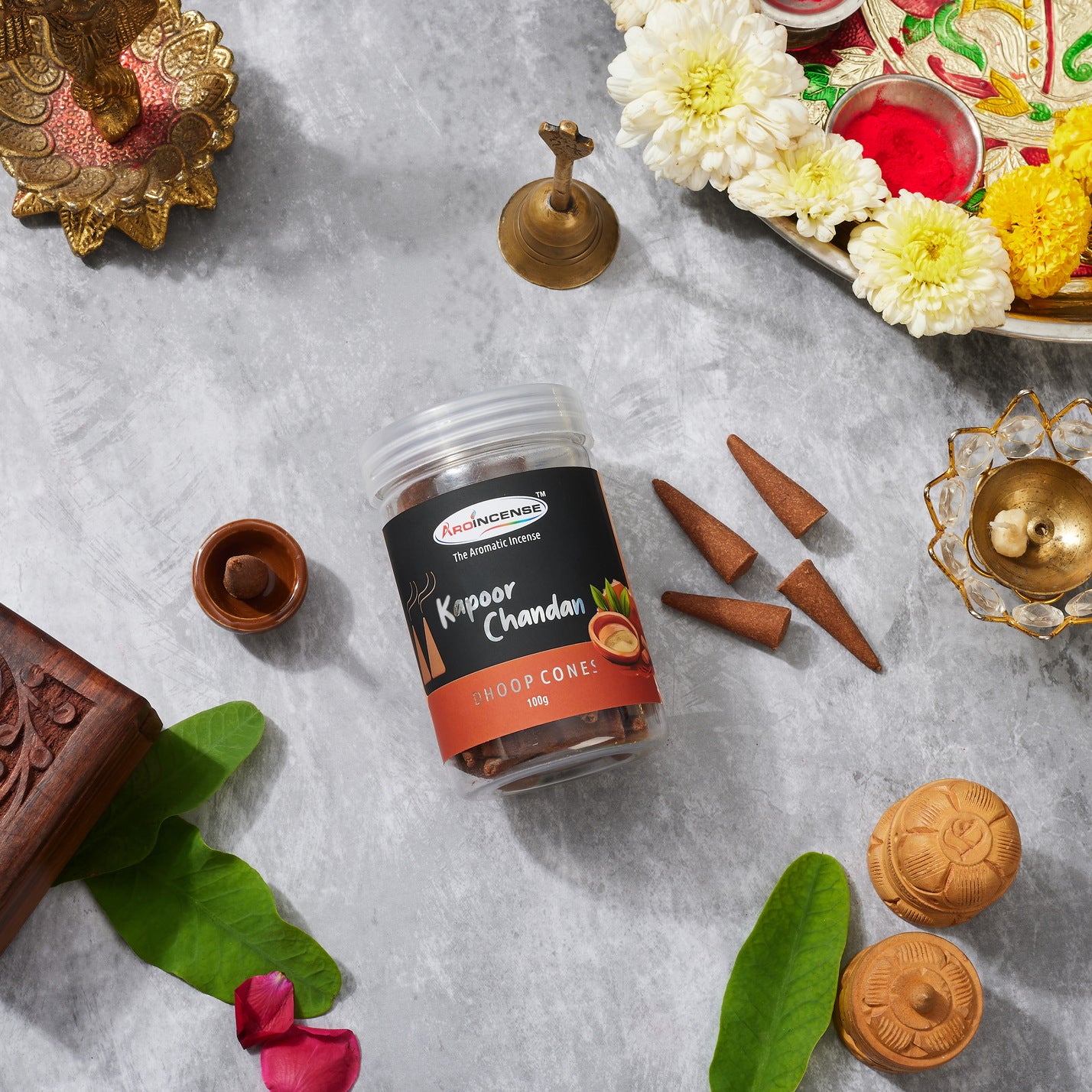 Aroincense Kapoor Chandan Dhoop Cones