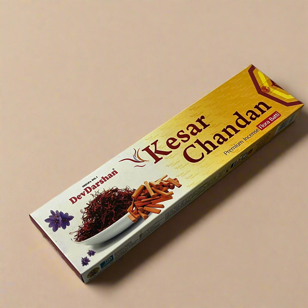 Devdarshan KESAR CHANDAN Premium Incense Sticks (50g)