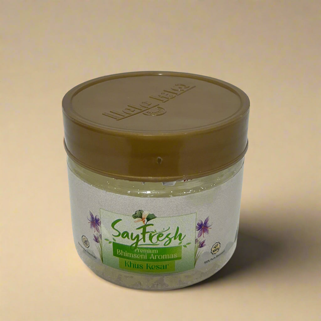LabhGanga SAYFRESH Bhimseni Aroma KHUS KESAR Camphor (40 gm)