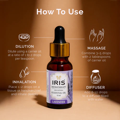 Iris Aromatherapy LAVENDER Essential oil (15ml)