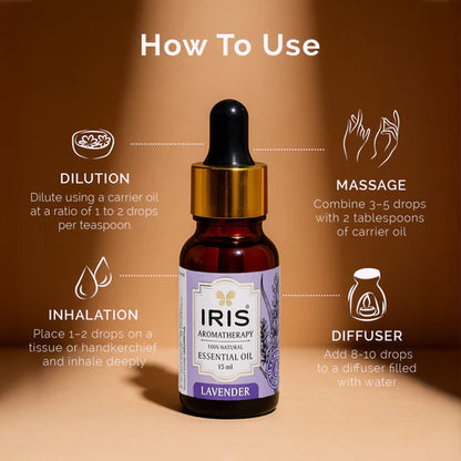 Iris Aromatherapy LAVENDER Essential oil (15ml)