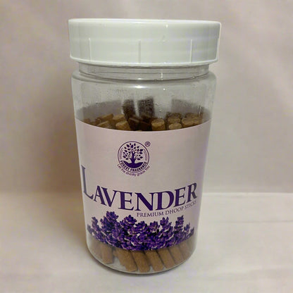 Forest Fragrance LAVENDER Premium Dhoop Sticks Jar (90 gm)