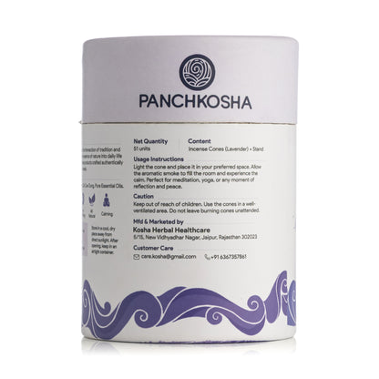 Panchkosha LAVENDER Incense Cones (51 units)