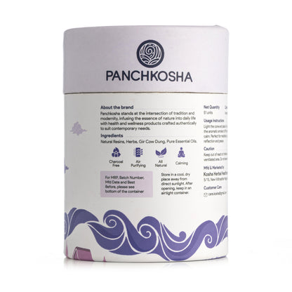 Panchkosha LAVENDER Incense Cones (51 units)