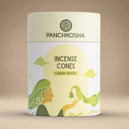 Panchkosha LEMON GRASS Incense Cones (51 units)