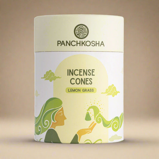 Panchkosha LEMON GRASS Incense Cones (51 units)