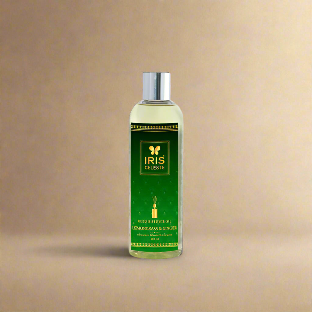 IRIS Celeste Reed Diffuser Oil LEMON GRASS & GINGER