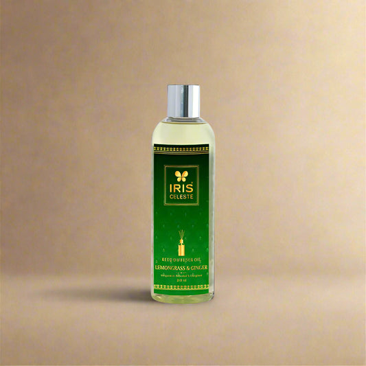 IRIS Celeste Reed Diffuser Oil LEMON GRASS & GINGER- 200 ML
