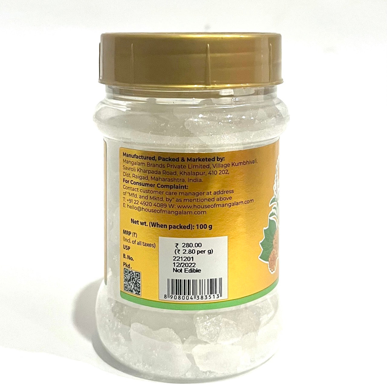 Mangalam Bhimseni Camphor Jar (100 gms)