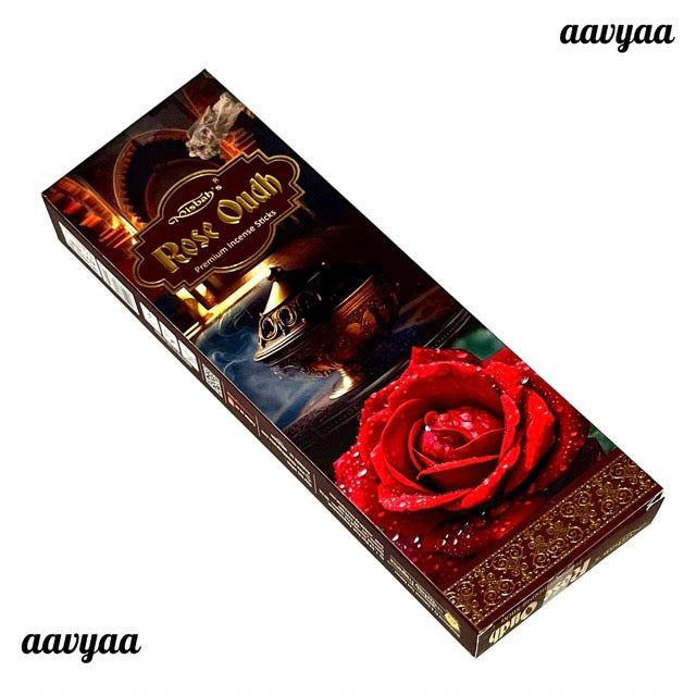 Misbah's ROSE OUDH Premium Incense Sticks (50 gms)