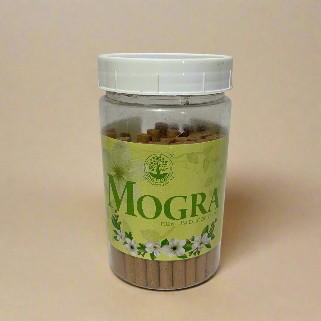 Forest Fragrance MOGRA Premium Dhoop Sticks Jar (90 gm)