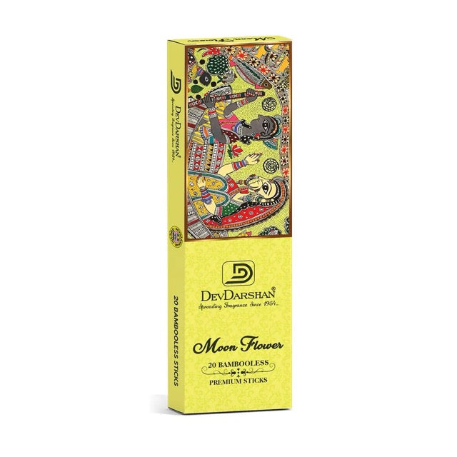 Devdarshan Moon Flower Bambooless Incense Sticks (20 Sticks)