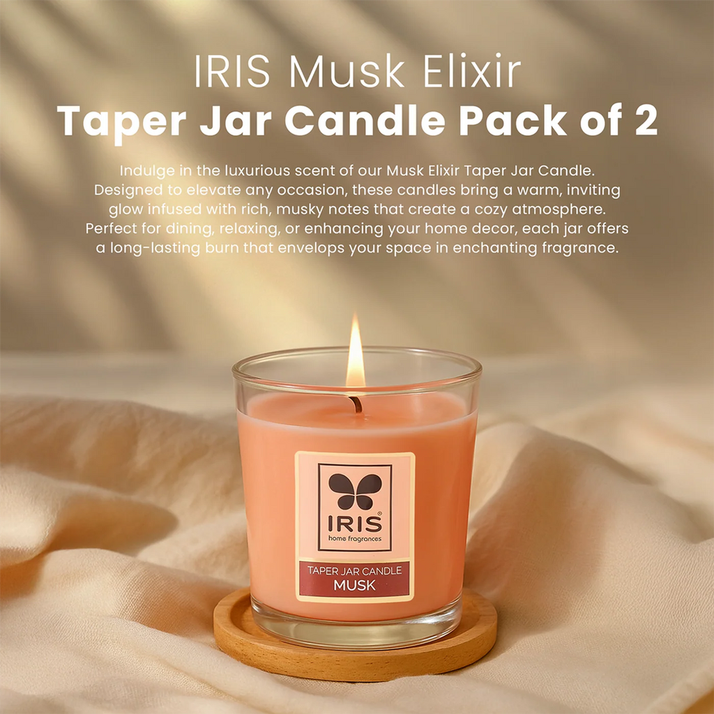 IRIS MUSK ELIXIR Taper Candles(1 pc- 110 gms)