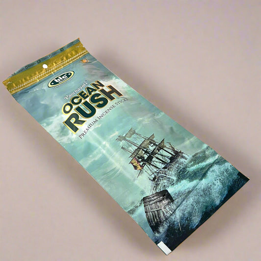 BIC Panchavati OCEAN RUSH  Premium Incense Sticks ZIPPER (110gm)