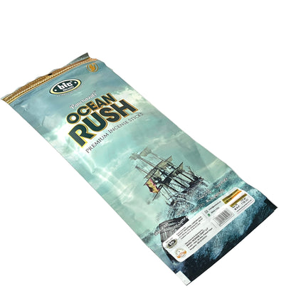 BIC Panchavati OCEAN RUSH  Premium Incense Sticks ZIPPER (110gm)