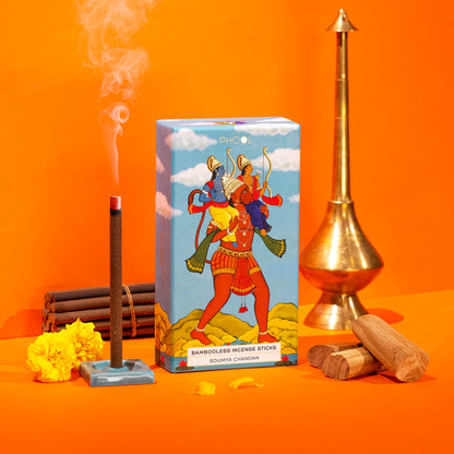 Phool AYODHYA SOUMYA CHANDAN Bambooless Incense Sticks (27 Sticks)