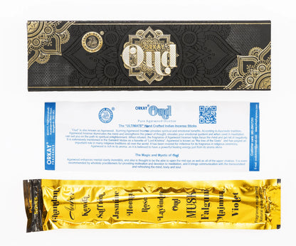 Orkay Fragrances Pure Oud Incense Sticks (10 sticks)