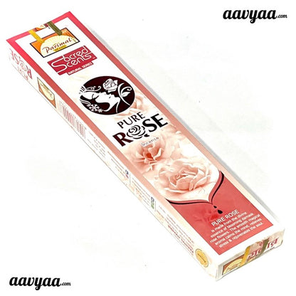 Parimal Sacred Scents Natural Series PURE ROSE Incense Sticks (24 gms)