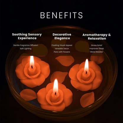 IRIS  PEACH POMEGRANATE Aromatic Floating Candles (pack of 2)