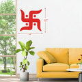 Aavyaa Red Swastik Sticker (16" x 12")