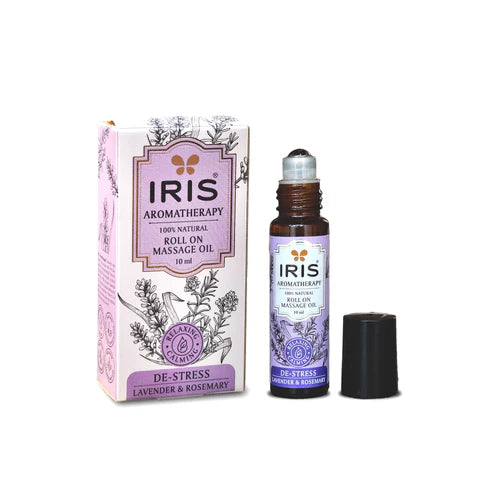 Iris DESTRESS  Roll On Massage Oil by IRIS Aromatherapy (10ml)