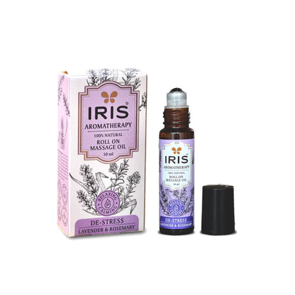 Iris DESTRESS  Roll On Massage Oil by IRIS Aromatherapy (10ml)