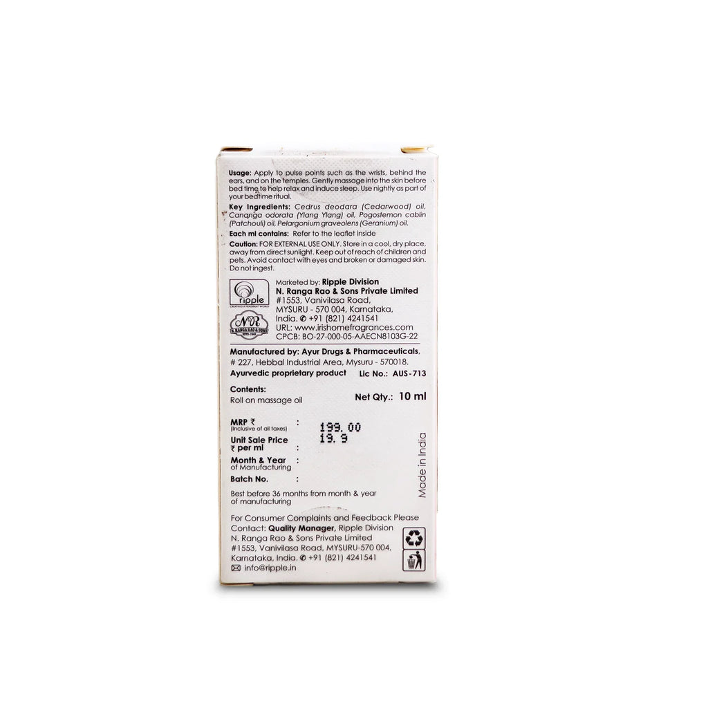 Iris DEEP SLEEP Roll On Massage Oil by IRIS Aromatherapy (10ml)