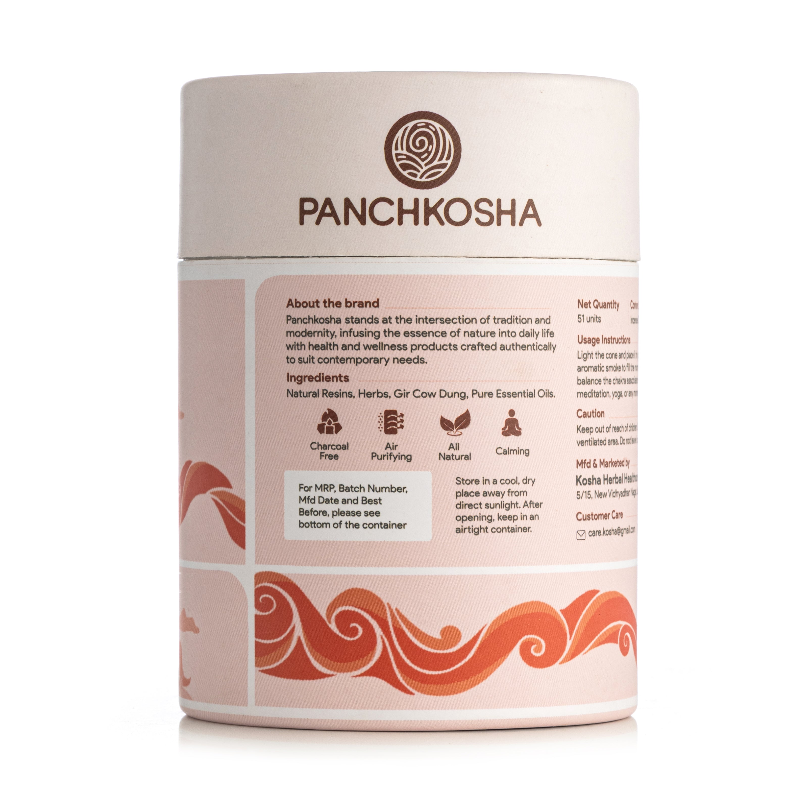Panchkosha ROOT CHAKRA Incense Cones (51 units)