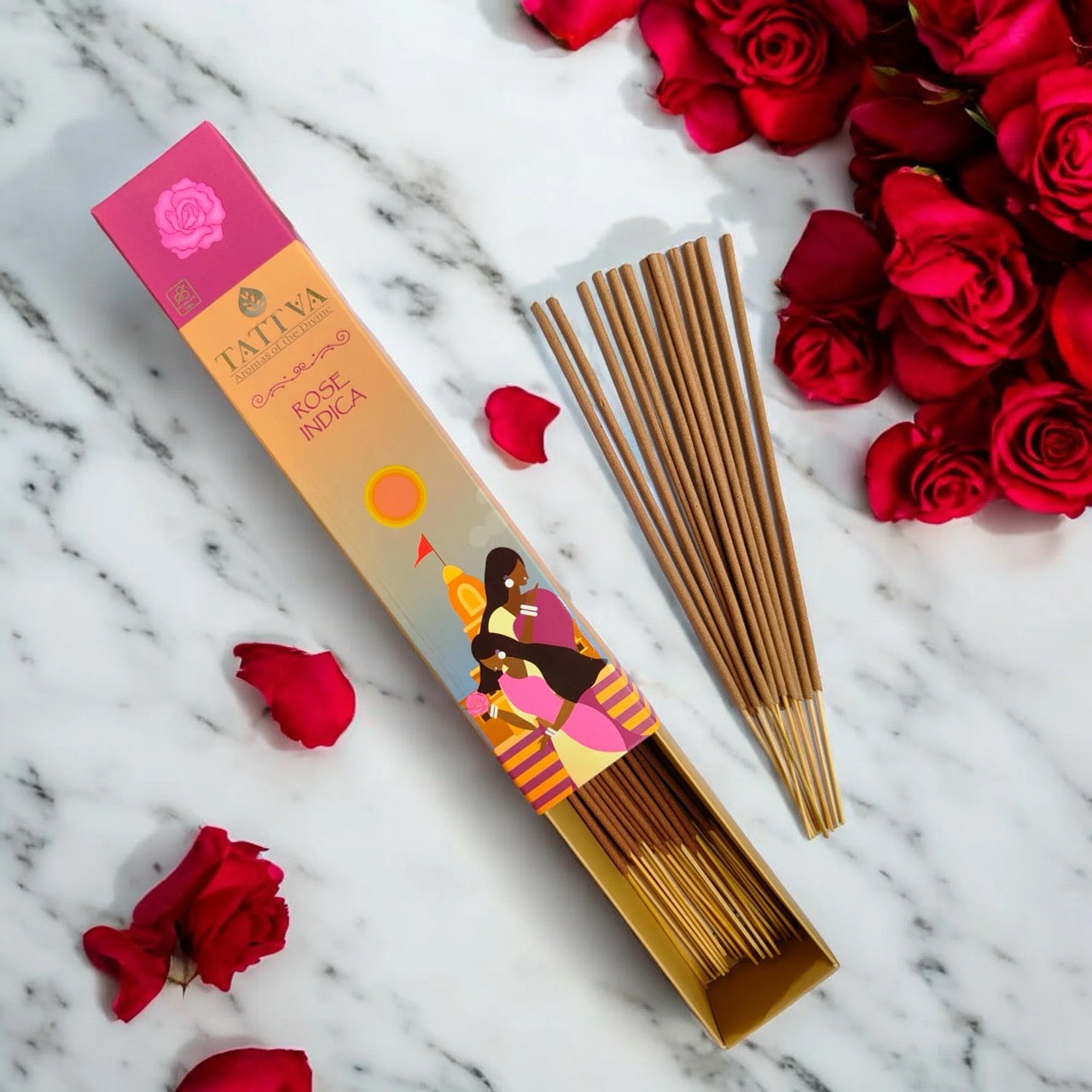 TATTVA Rose Indica Incense Sticks (40 Sticks)