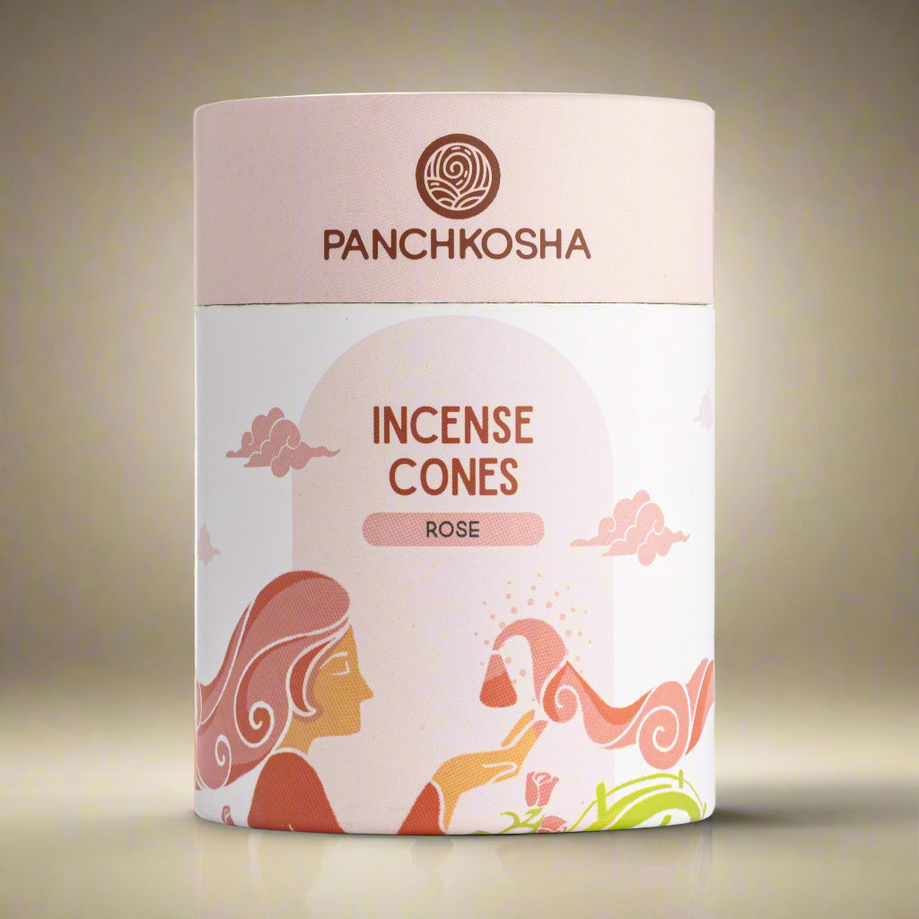 Panchkosha ROSE Incense Cones (51 units)