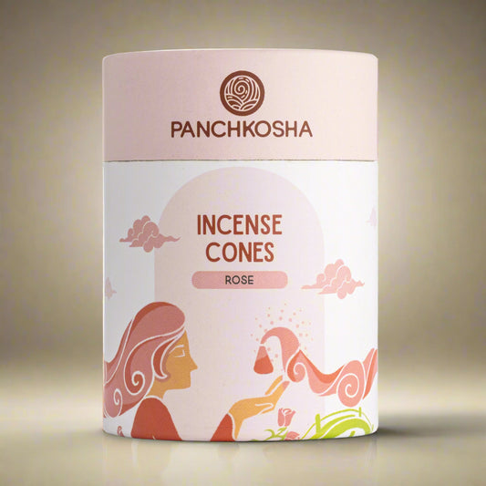 Panchkosha ROSE Incense Cones (51 units)
