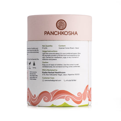 Panchkosha ROSE Incense Cones (51 units)