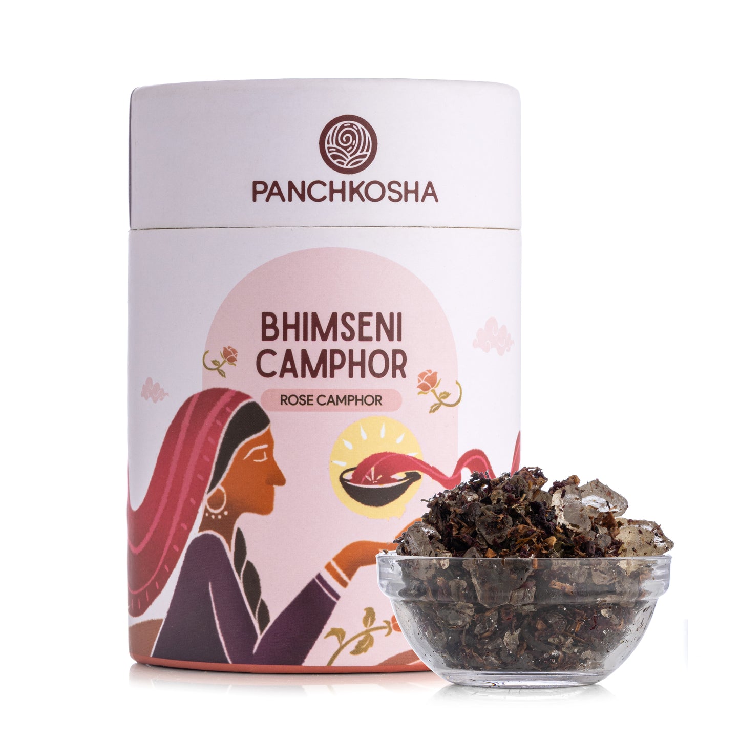 Panchkosha bhimseni Camphor ROSE CAMPHOR (100gm)