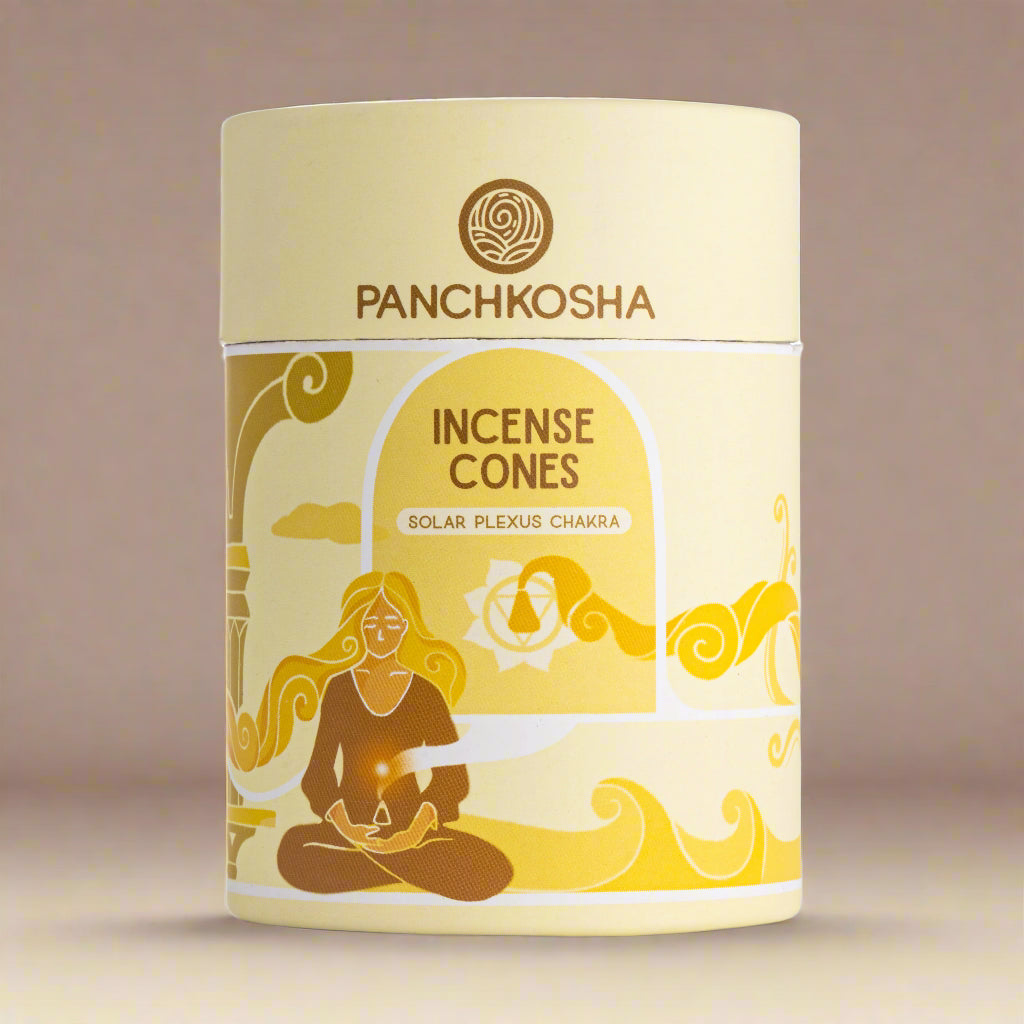 Panchkosha SOLAR PLEXUS CHAKRA Incense Cones (51 units)