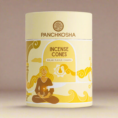 Panchkosha SOLAR PLEXUS CHAKRA Incense Cones (51 units)
