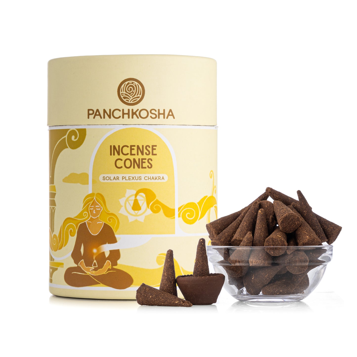 Panchkosha SOLAR PLEXUS CHAKRA Incense Cones (51 units)